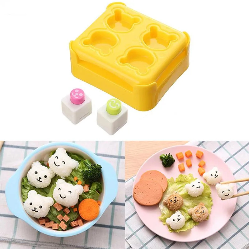 

Cute Bear Rice Ball Mold Sushi Maker Japanese DIY Handicraft Bento Accessories Sushi Tools Kids Bento Breakfast Kitchen Gadgets