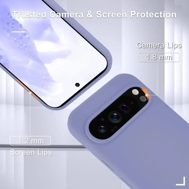 Luxury Liquid Silicone Shockproof Case - Matte Skin Feel, Solid Color, Slim & Soft Design
