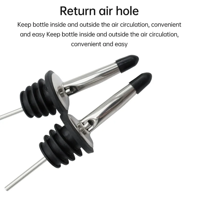 4/8/16/24 Packs Liquor Bottle Pourers for Alcohol Stainless Steal Liquor Bottle Dispensers Speed Pourers for Spirits Bottles wine pourer