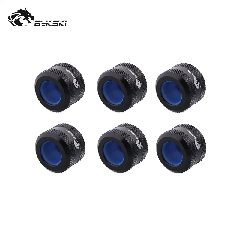 Bykski Peças Lote Od12 mm Od14 mm Od16 mm Reforçada Anti-off Mão de Borracha Encaixe de Compressão de Cobre g1 Uso para Hard Rigidez do Tubo