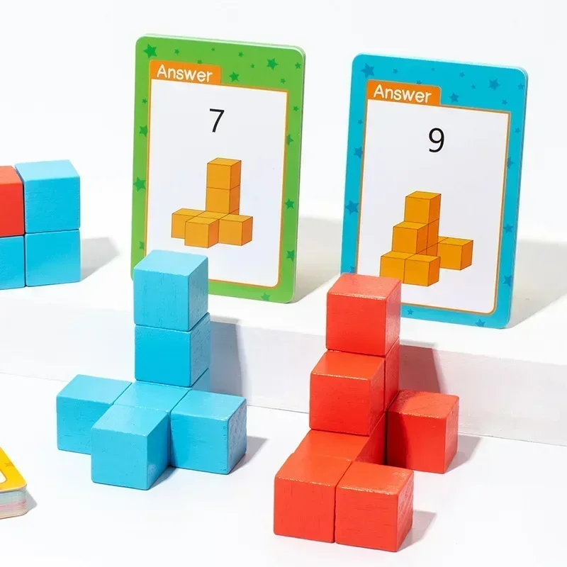 Cube Three-View Teaching Aids Orientation Observer Space Thinking Training Primary School Students Year 4 Grade Children's Toys