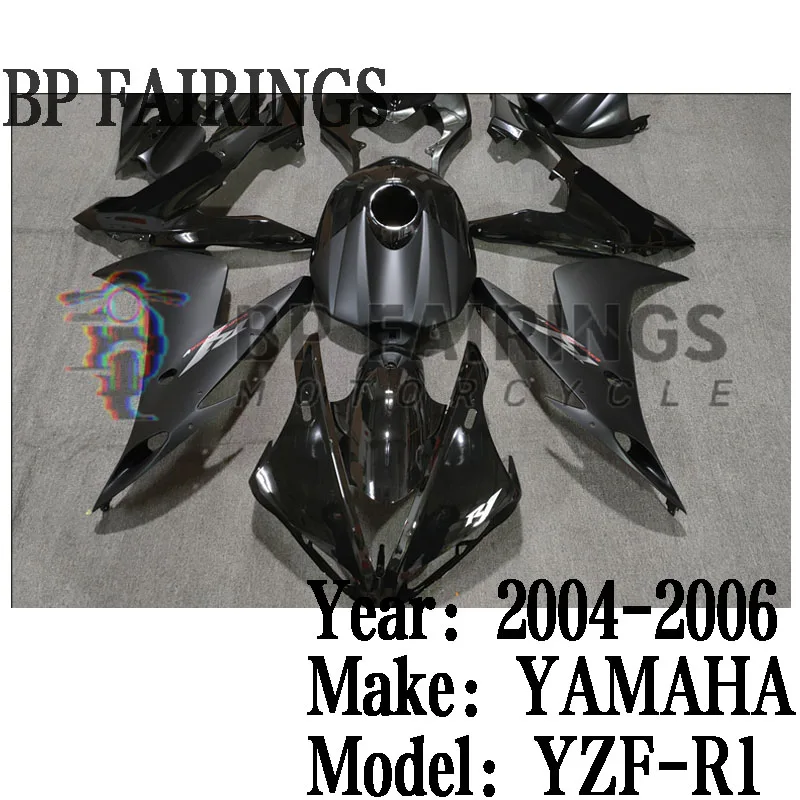 

for Yamaha YZF R1 2004 2005 2006 Motorcycle Bodywork Set Injection ABS Plastics Full Fairings Kit Mold Black