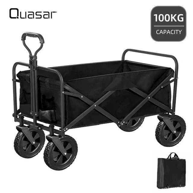 Kültéri Kocsi Hordozható Kerti Kosár Összecsukható Nagy Kapacitású Csomagkocsi Barbecue