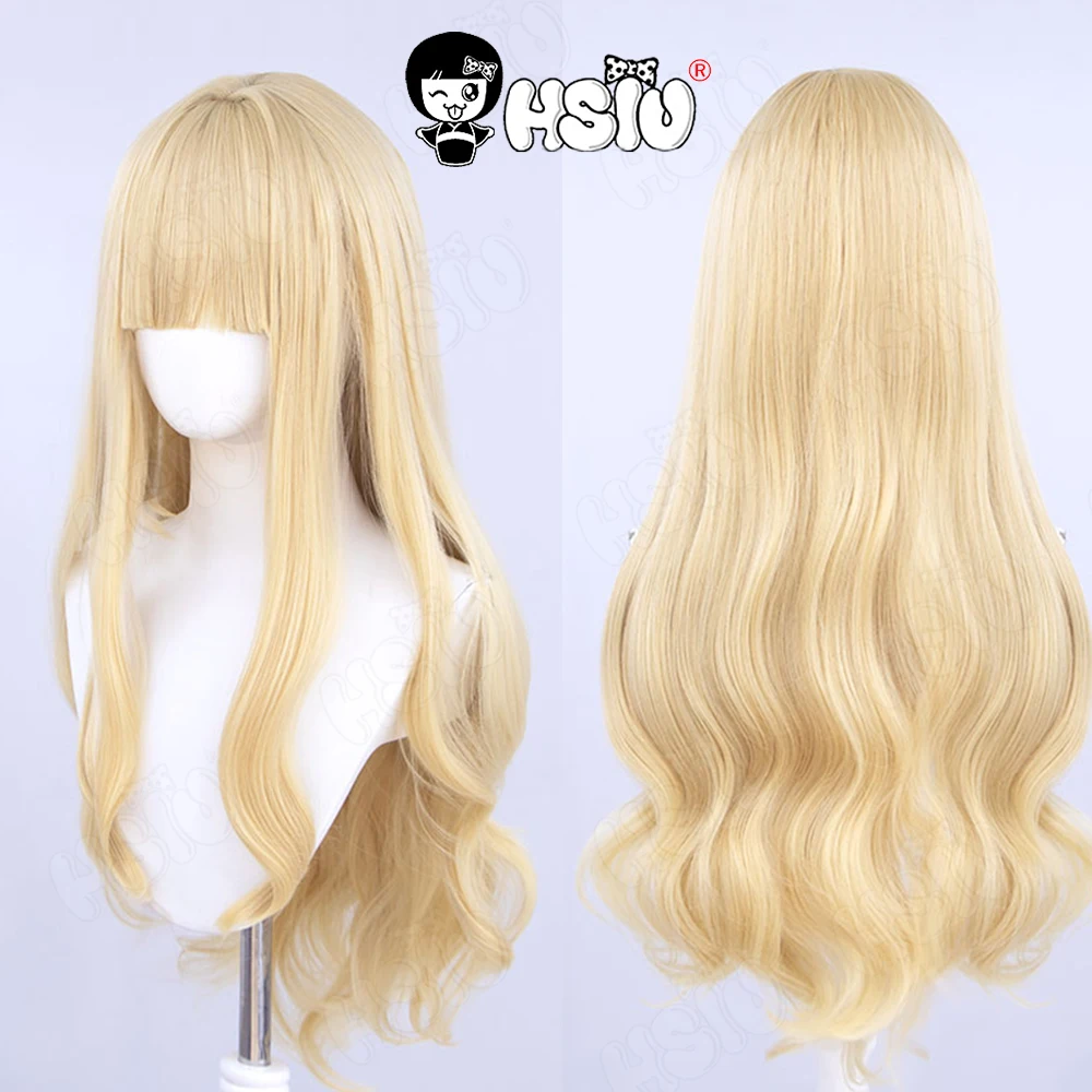 

Mashiro Rima Cosplay Wig Fiber synthetic wig Anime Shugo Chara Cosplay Wig「HSIU 」light yellow long hair Shugo Chara Wig
