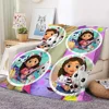 Gabbys’ Dollhouse Cartoon Blanket Flannel Throw Blanket for Kids Adult Lightweight Soft Blankets for Bed Sofa Airplane 100x150cm 5