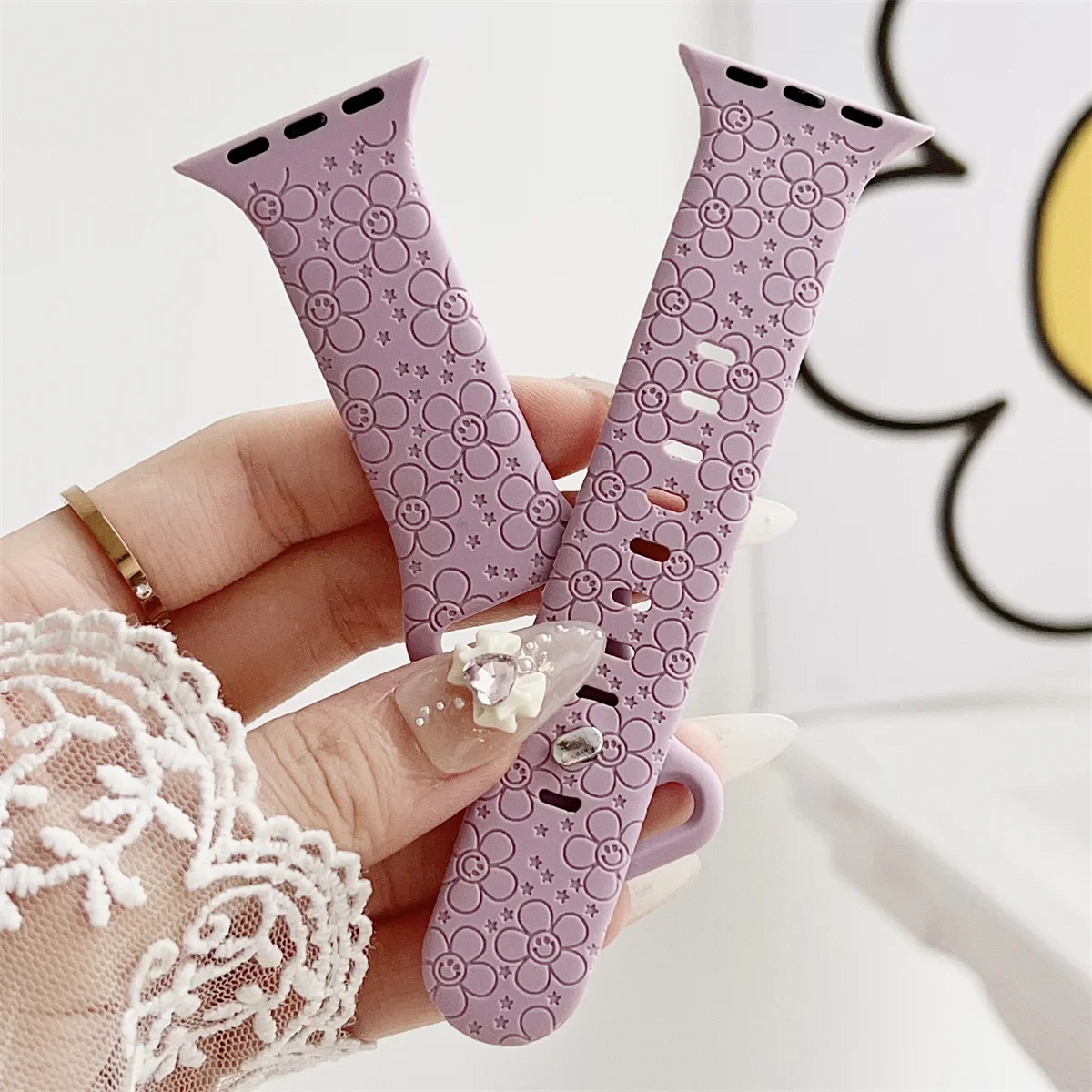Watch Band For iWatch 42/44/45/49mm 38/40/41mm Silicone Fashion Watch Strap for Watch Series Ultra2 Se 9/8/7/6/5/4/3/2/1_voghion.com