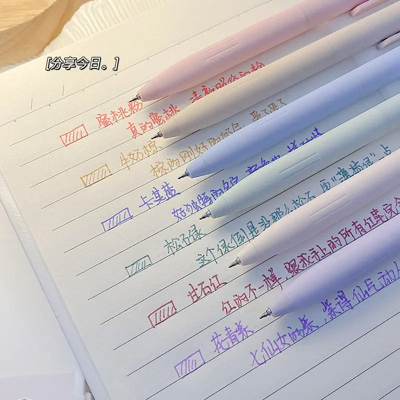 

6pcs/lot Morandi Color Mechanical Pencil for School Students Pure Color 0.5mm/0.7mm
