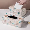 Nordic Colorful Shell Tissue Box Handmade Mother-of-pearl Pumping Paper Box Home Living Room Coffee Table Storage Supplies 1