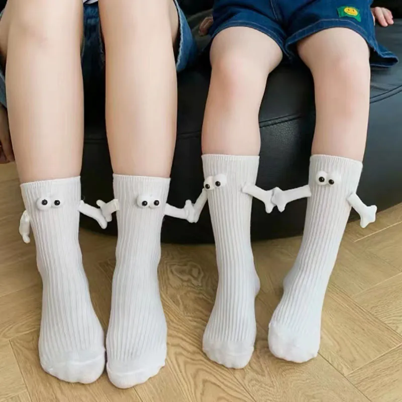 Chaussettes mains dans la main pour enfants, garçon, fille, solide