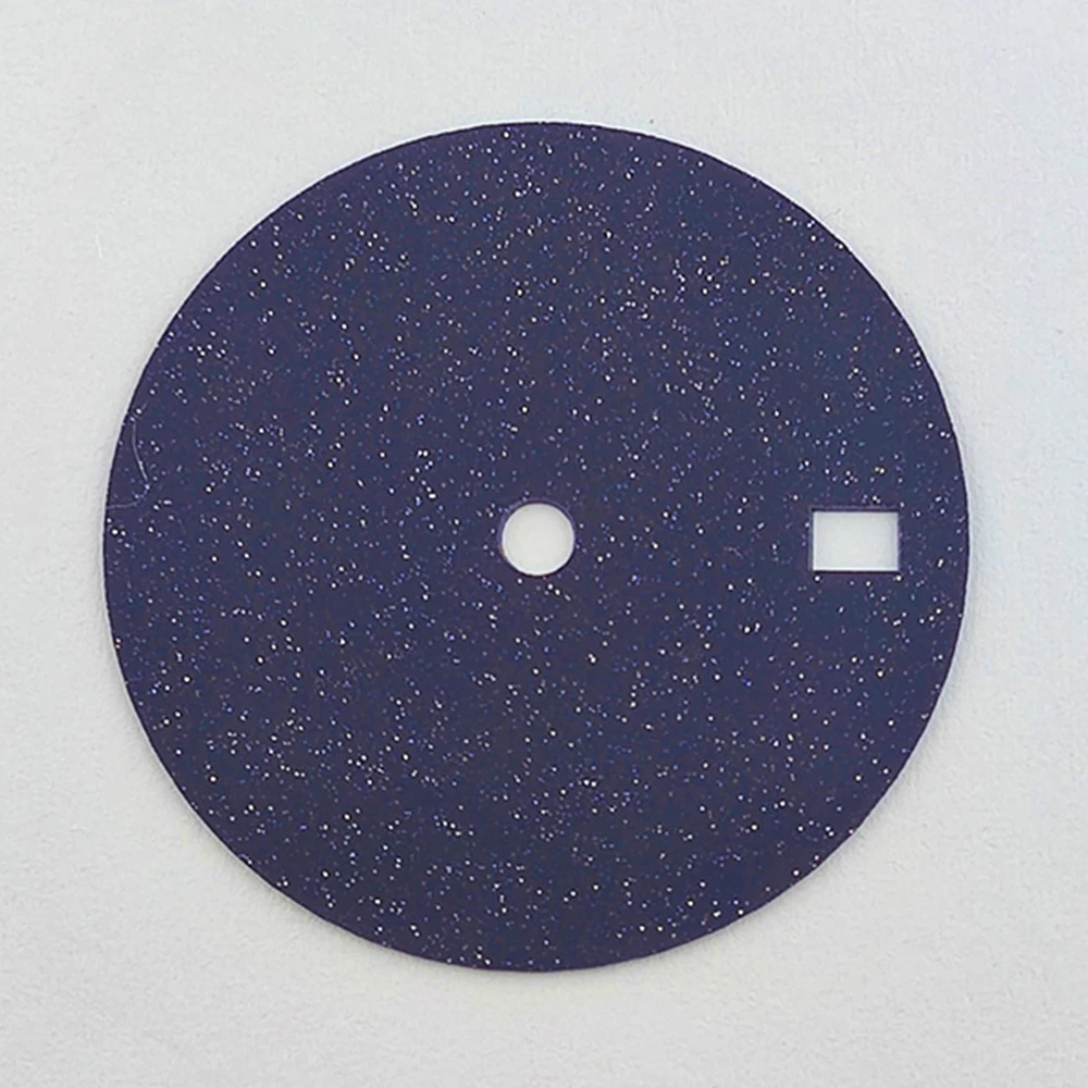 28.5mm Starry Sky Dial with Customizable Logo in Blue/Black Malachite Stone Finish