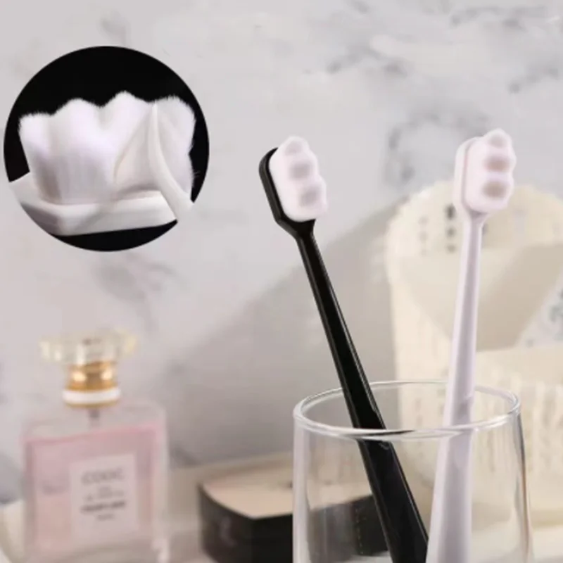 Soft Bristle Toothbrush Adult Cleaning Toothbrush Ultra-fine Soft Toothbrush Super Soft Teeth Deep Cleaning Portable Toothbrush