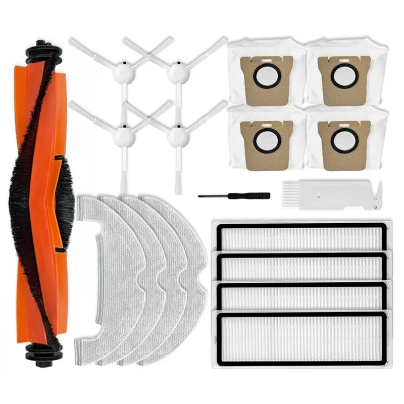 

For Xiaomi Robot Vacuum X10 Replacement Accessories Main Side Brush Hepa Filter Mop Cloth Dust Bags