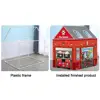 Realistic Patterns Play Tent Spacious Dino Playhouse Tent Set for Kids Indoor Outdoor Firefighter Dinosaur Astronaut for Little 2