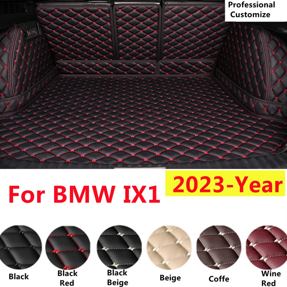 

SJ Custom Full Set Fit For BMW IX1 2023 YEAR Auto Fittings Waterproof Car Trunk Mat Tail Boot Tray Liner Rear Cargo
