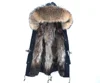 100% Real Fur Parka Men Winter Jacket Real Raccoon Fur Hooded Coats Nature Raccoon Dog Lining Jacket Man Real Fur Coat 5