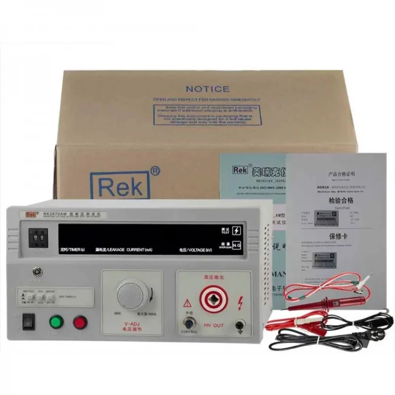 

Высокоточный тестер напряжения переменного тока RK2670AM 5 кВ и переменного тока 20 мА, Выдерживает испытание напряжения, безопасное регулирование, Hipot, тестер напряжения (BDV)