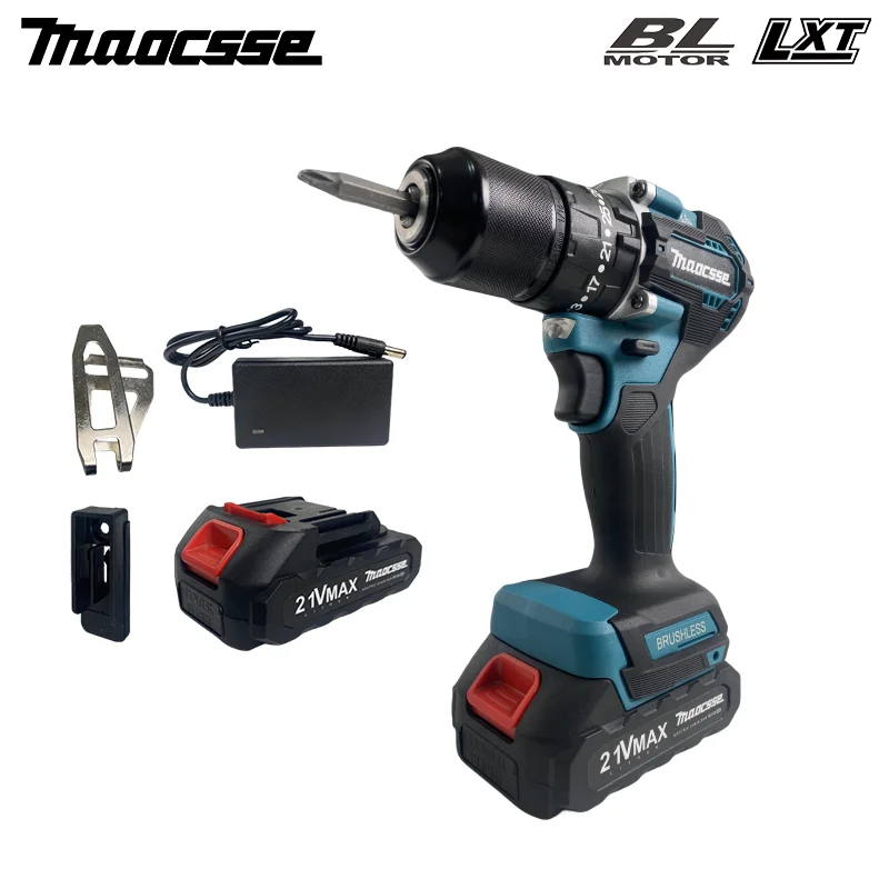 DDF487 13mm Torque Brushless Electric Impact Drill Cordless Efficient Electric Screwdriver Tool Suitable for Makita 18V battery