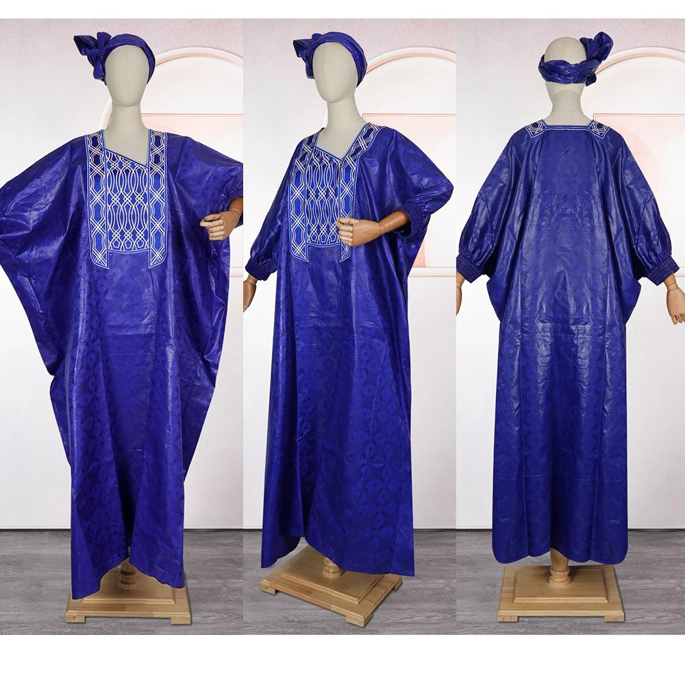 African Dresses for Women Traditional Bazin Embroidery Wedding Party Dashiki African Couples Matching