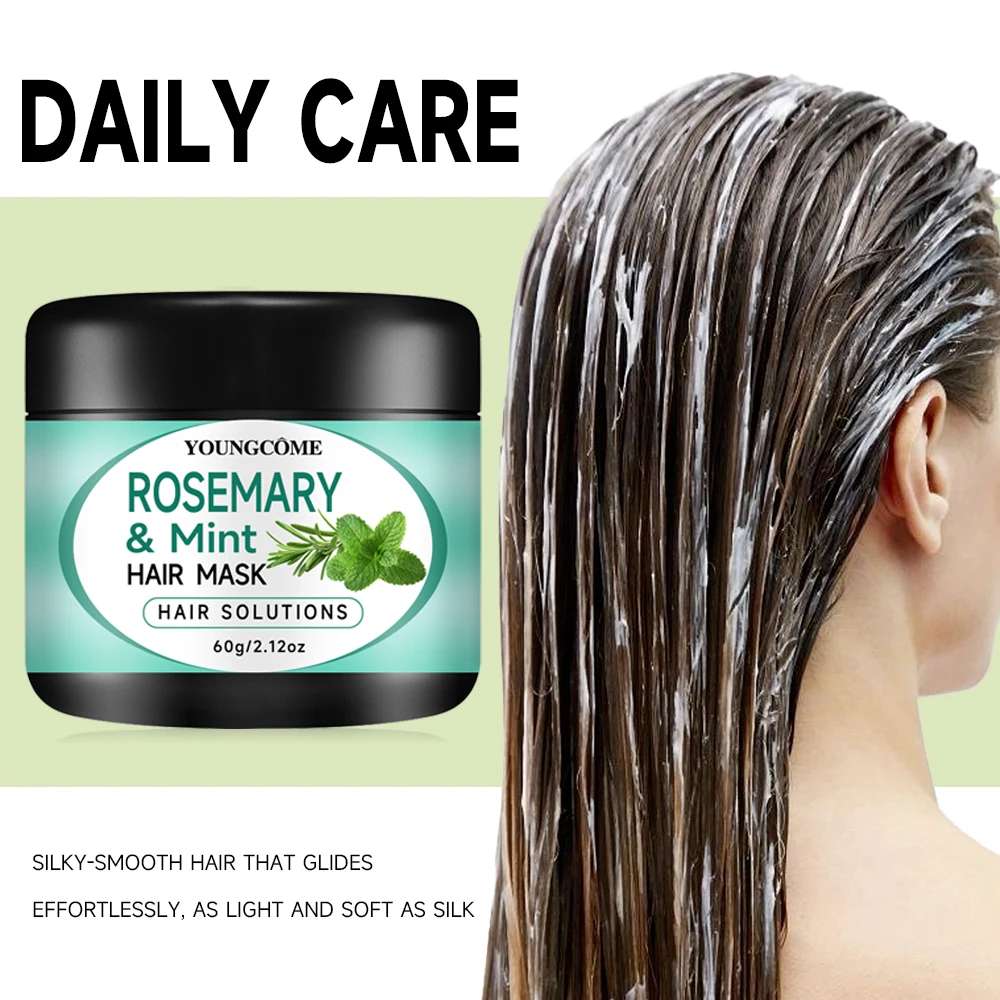 Rosemary Mint ESSENTIAL OIL and facial cream set Restore Soft Smooth Improve Dryness Repair Hair Damaged Improves Hair Line