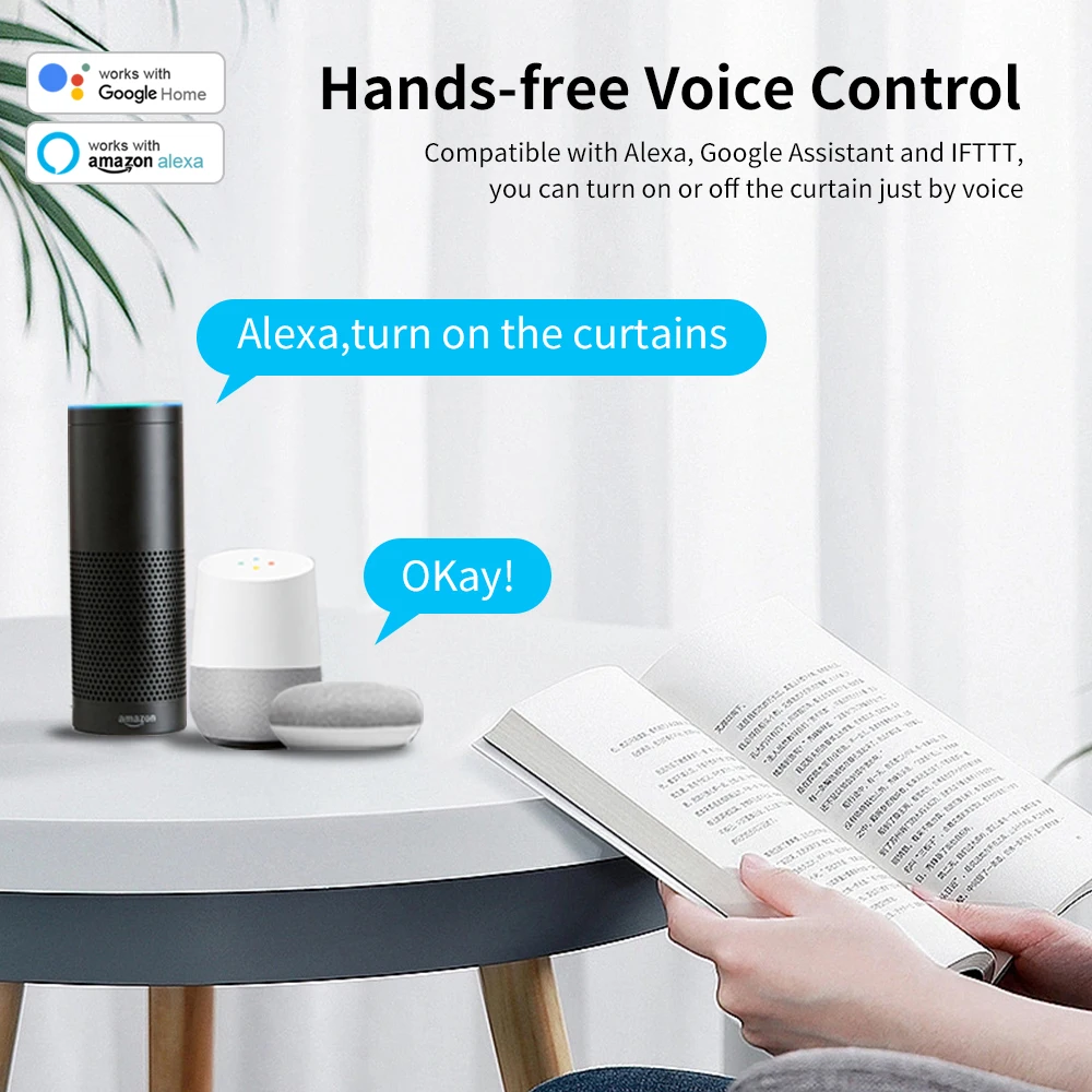 Electric Curtain Motor Tuya Smart Wifi/Zigbee with RF Remote APP Voice Control for Alexa Google Assistant SmartThings
