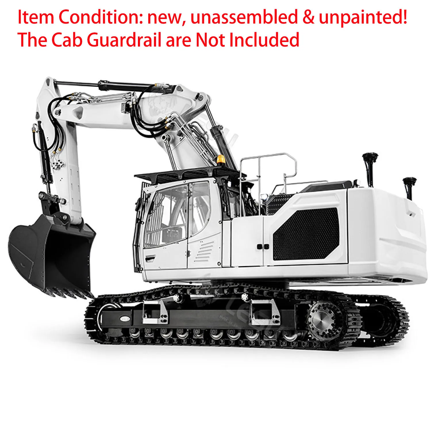LESU 945 RC Hydraulic Excavator KIT 3 Arms 1/14 Metal Digger Radio Control Construction Vehicles Light System Truck Car Model 2