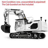 LESU 945 RC Hydraulic Excavator KIT 3 Arms 1/14 Metal Digger Radio Control Construction Vehicles Light System Truck Car Model 2