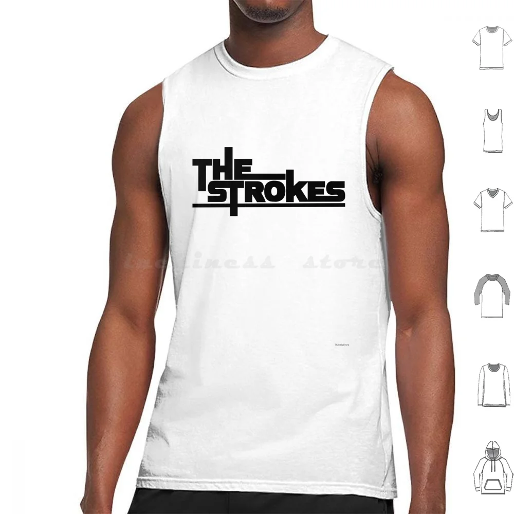 

The Tank Tops Print Cotton Strokes Music Band 80S Oldschool