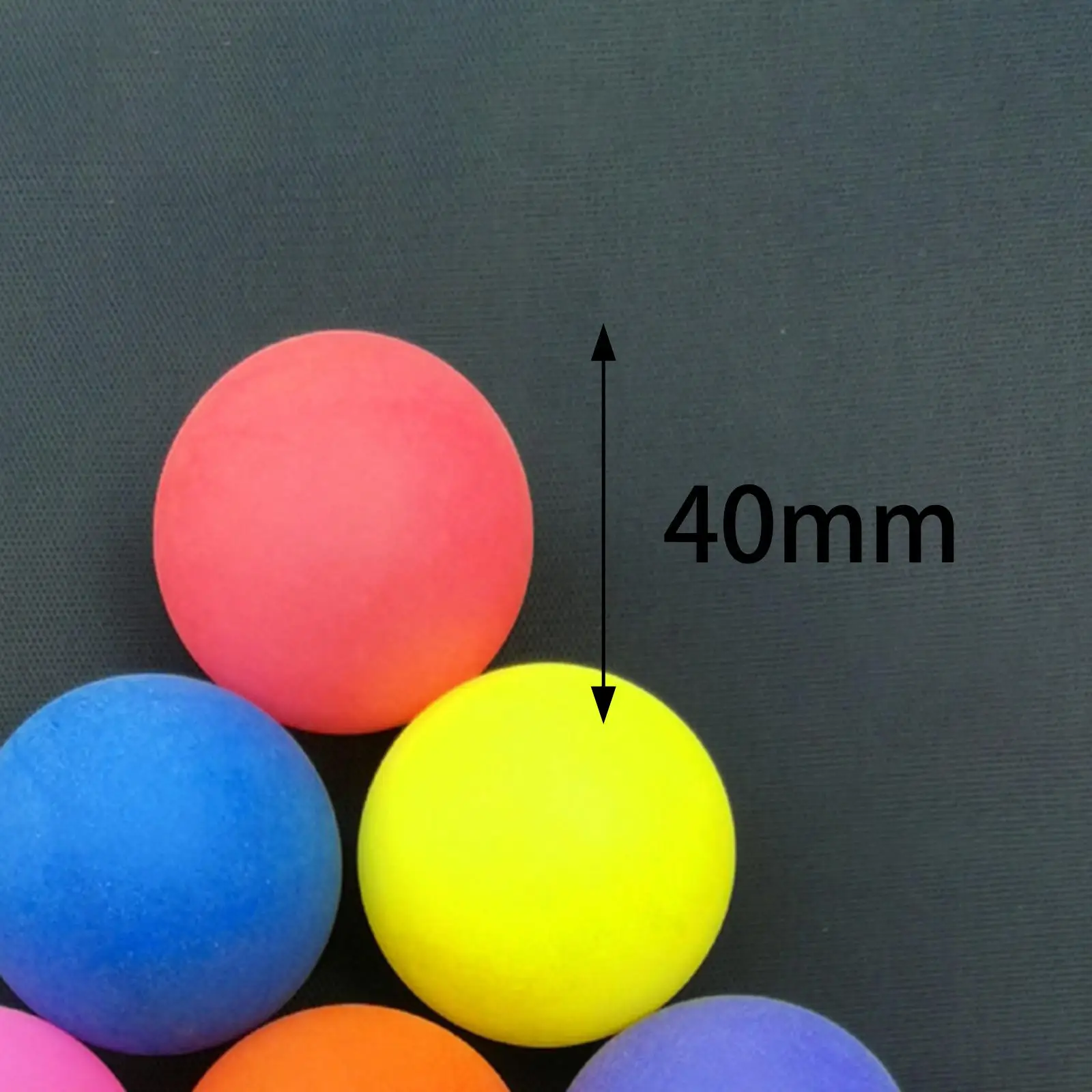 50Pcs Colored Ping Pong Balls DIY 40mm Table Tennis Balls for Arts and Craft