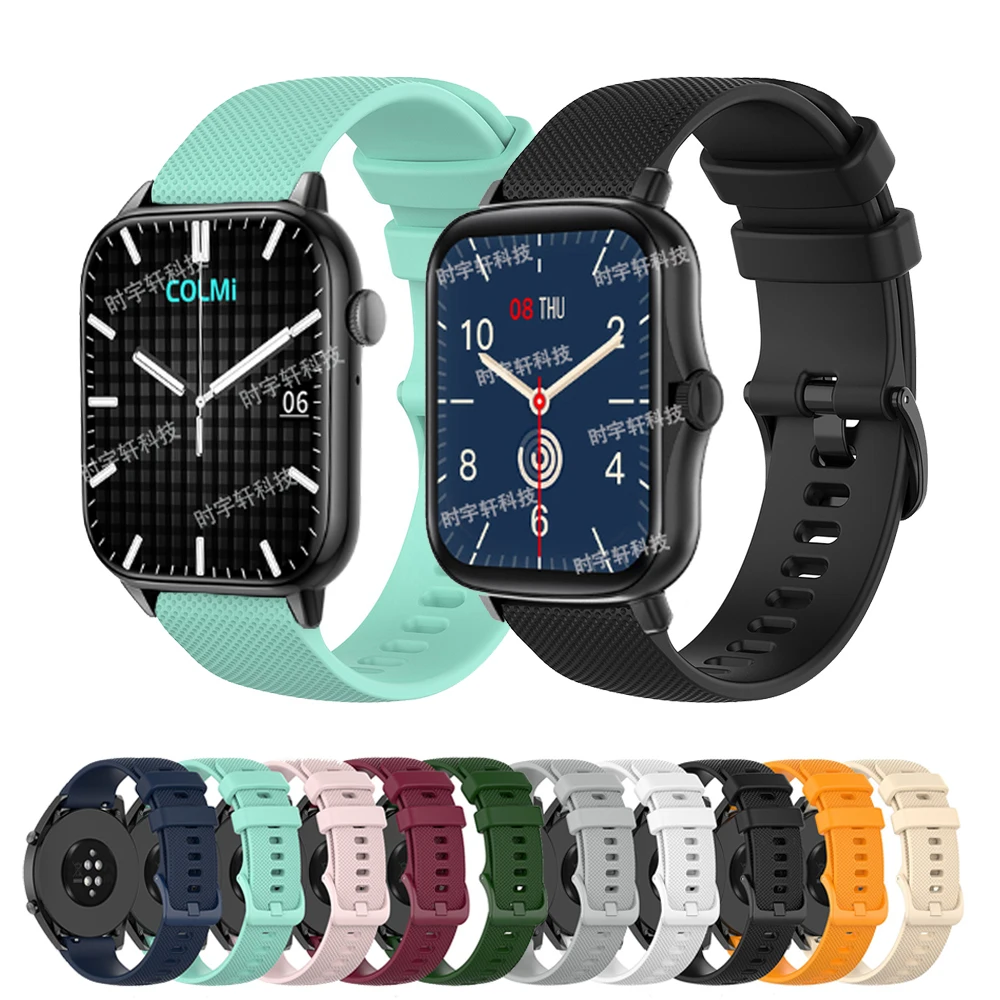 

For COLMI C60 C61 C80 C81 Smart Watch Strap 20mm 22mm Silicone Quick Release Band For COLMI P68 P71 P60/P8/P28 Plus Bracelet