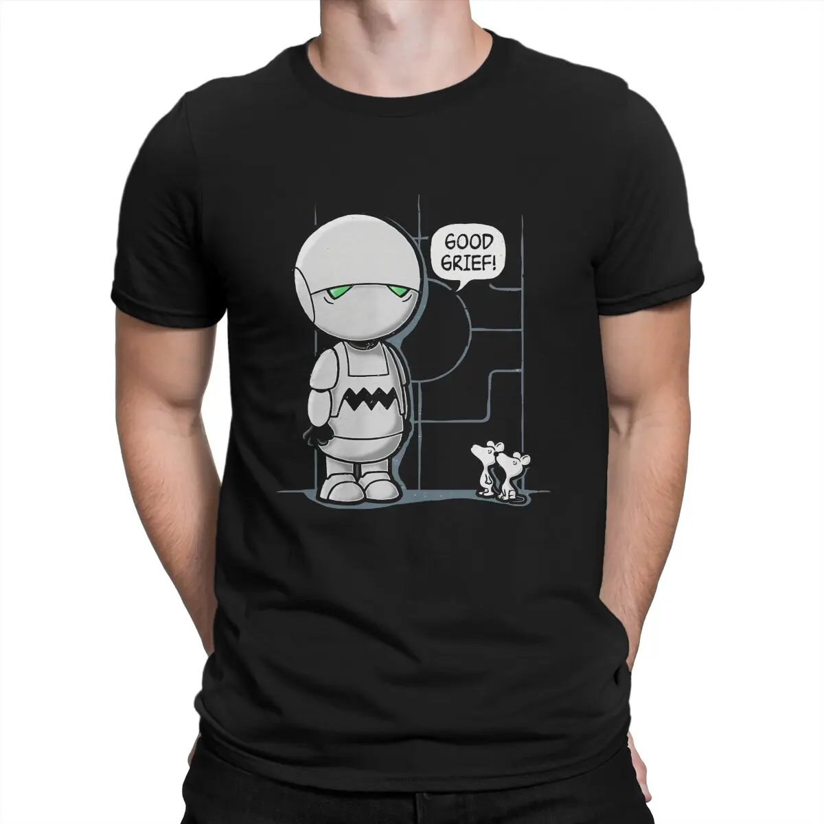 T-Shirt Douglas Adams Good Discust Lemon Maglietta Vintage Teenager Gothic Di Alta Qualità Grande Girocollo Manica Corta