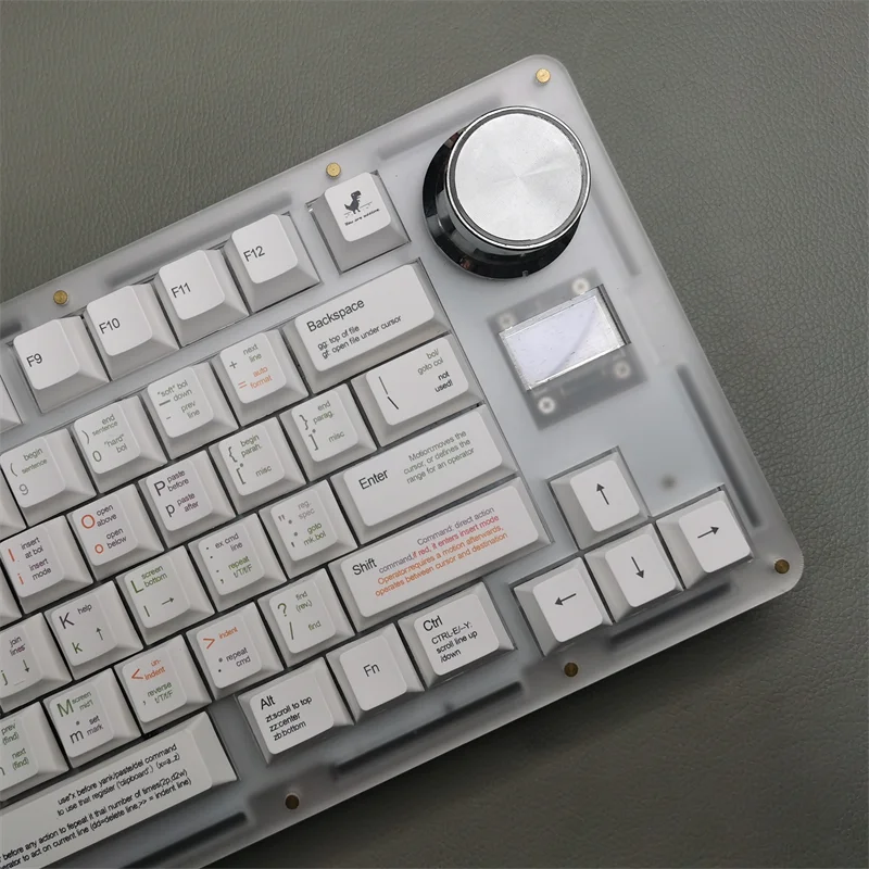 Minimalista Branco Pbt Keycap para mx Switch Teclado Mecânico 131 Teclas Perfil Estilo Programador Faça Você Mesmo Gk61 - Imagem 2