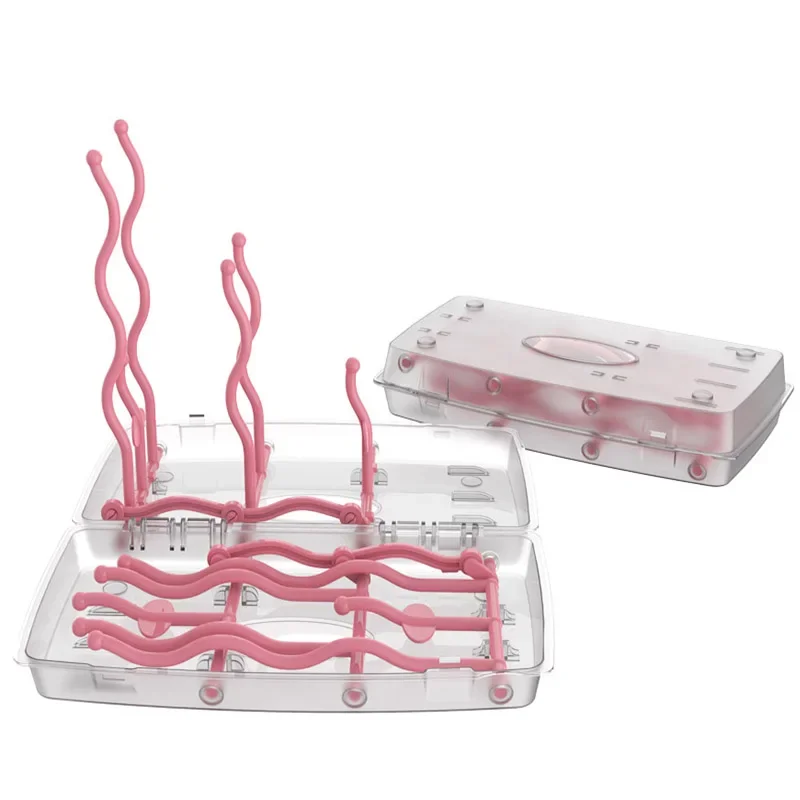 Drying Rack Tree Storage Nipple Shelf Baby Pacifier Feeding Cup Holder Baby Bottle Cleaning Dryer Drainer Double Sided Portable bottle drying rack baby bottle drying rack feeding bottle drying rack