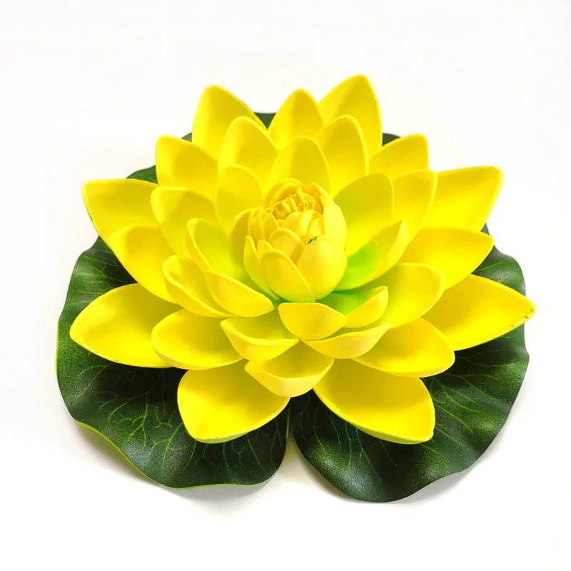 Floating Lotus Artificial Flower - Lifelike Water Lily for Pond and Garden Decoration