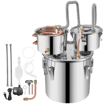 Succebuy 12/30L Alcohol Brewing Distiller DIY Moonshine Apparatus Stainless Steel Still Whisky Beer Brandy Home Appliance 1