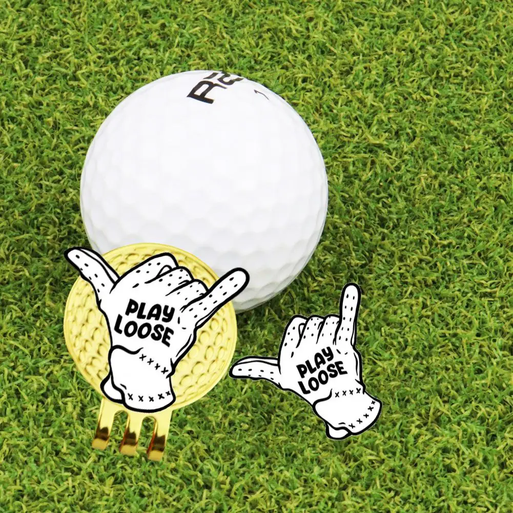 hand Shape Golf Ball Markers with Hat Clips for Men Women Magnetic Baseball Cap Clips Golfer Removable Attaches Golf Hat Clip