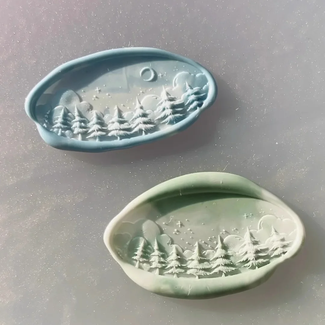 Wax Seal Stamp Copper Head Moon Forest Diy Scrapbooking Vintage Wax Sealing Envelop Fire Seal Toy