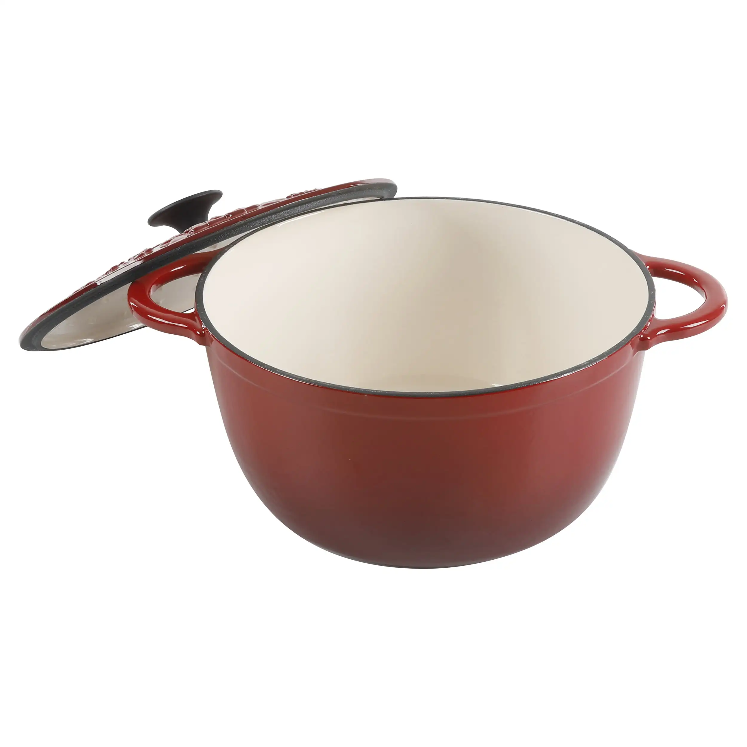 The Pioneer Woman Timeless Beauty 5-Quart Cast Iron Dutch Oven with  Stainless Steel Butterfly Knob