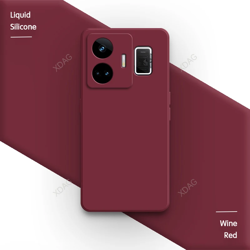 Premium Liquid Silicone Phone Case with Lens Protection - Durable Back Cover