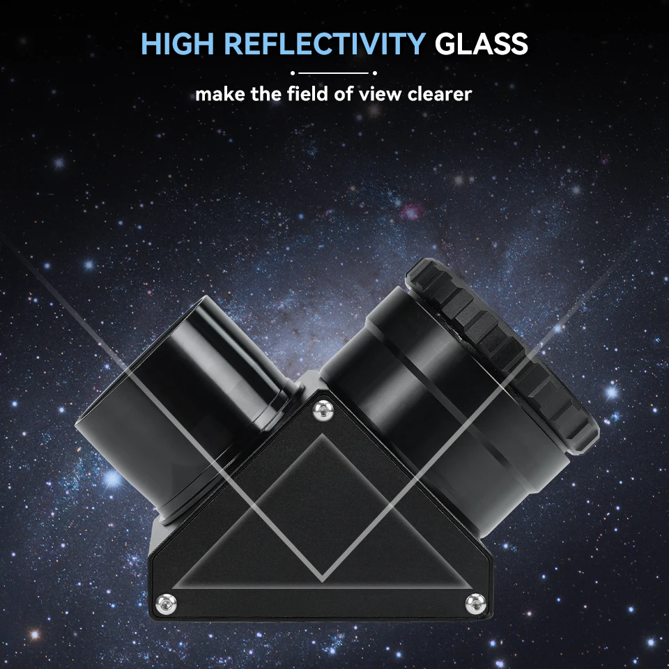 APO Telescope Miroir Diagonal SV223 1.25" 90° - Fibre Carbone - Clicklock - Svbony - Astronomie Diagonale 90° Observation Planétaire