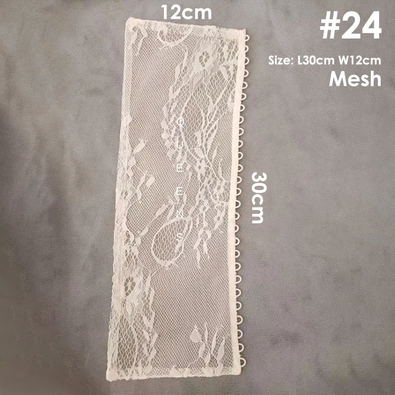 Lace Pearl Button Block Dress Back Extender Bridal Dresses Size Modification Elastic Ribbons DIY Wedding Gown Replacement Parts