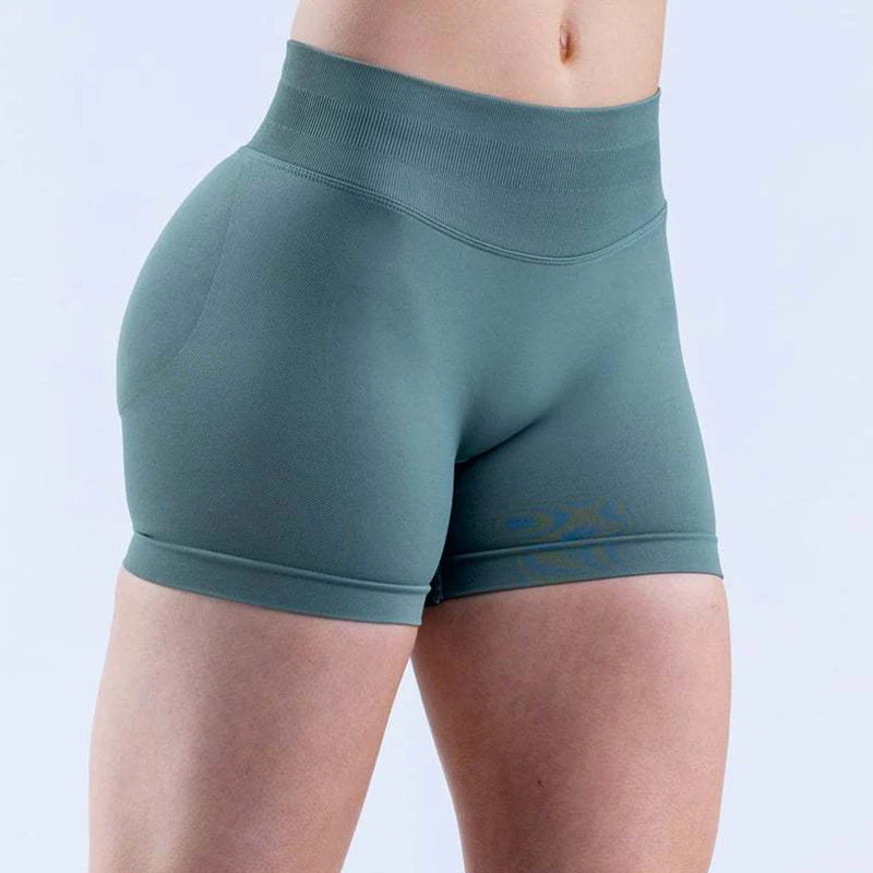 Impact Shorts Women Seamless Yoga Shorts Scrunch Bum Gym Workout Low Waist Short Leggings Booty Stretch Running