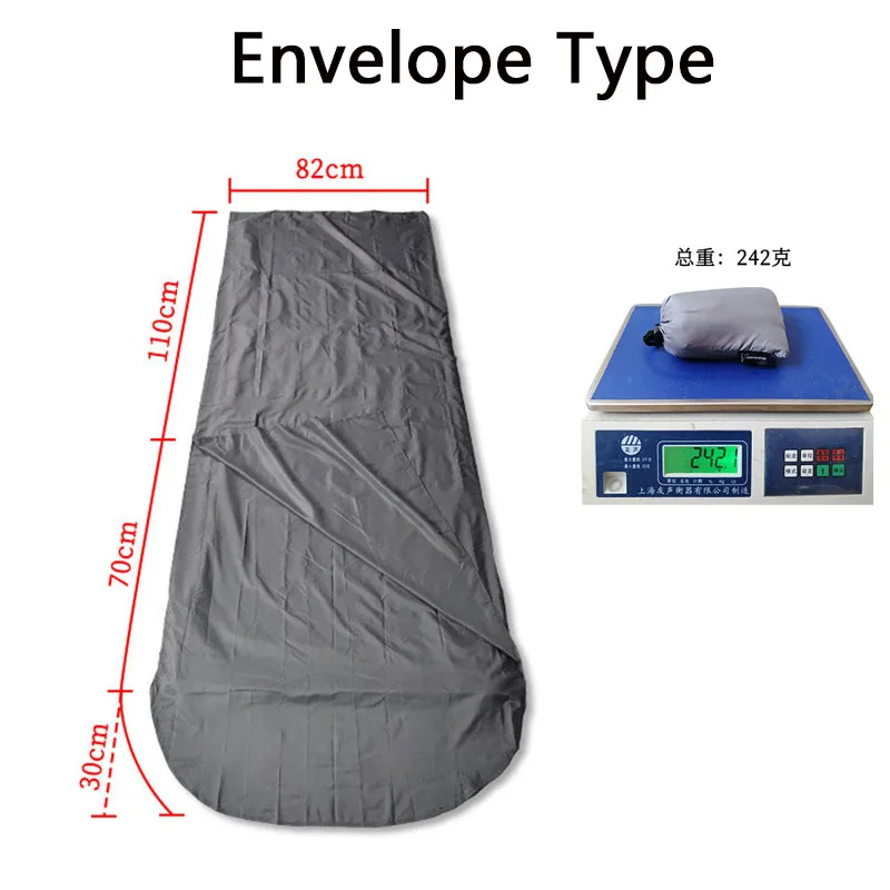 Outdoor Ultralight Camping Sleeping Bag Liner Travel Anti Dirty Comfortable Sleeping Bag Liner 4