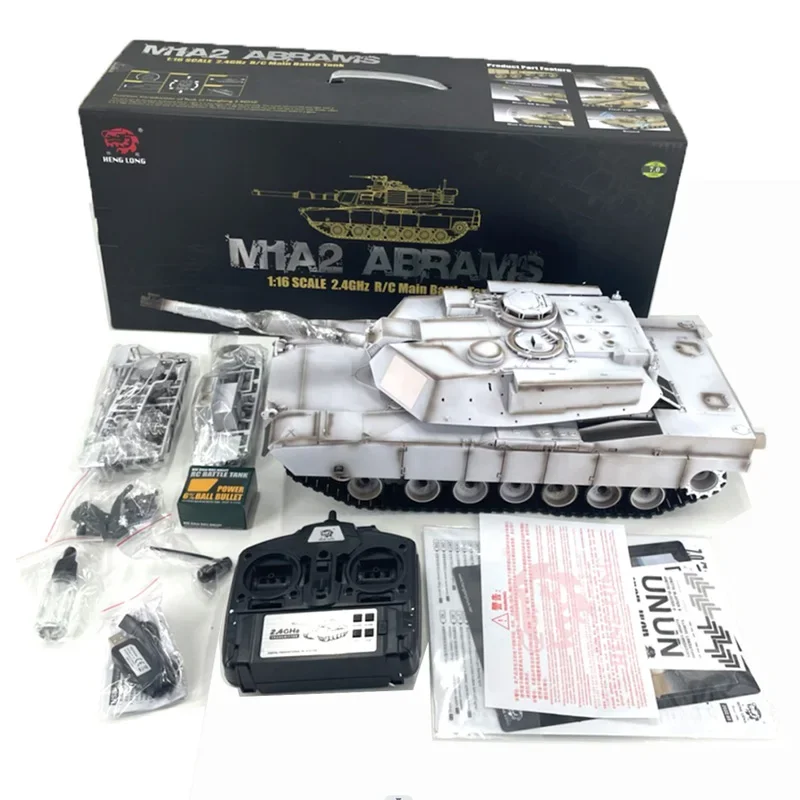New Cool Ice Ke Henglong M1a2 Abrams Infrared Combat Tank Model Upgrade With Steel Wave Box Boy Remote Control Toy Birthday Gift 6