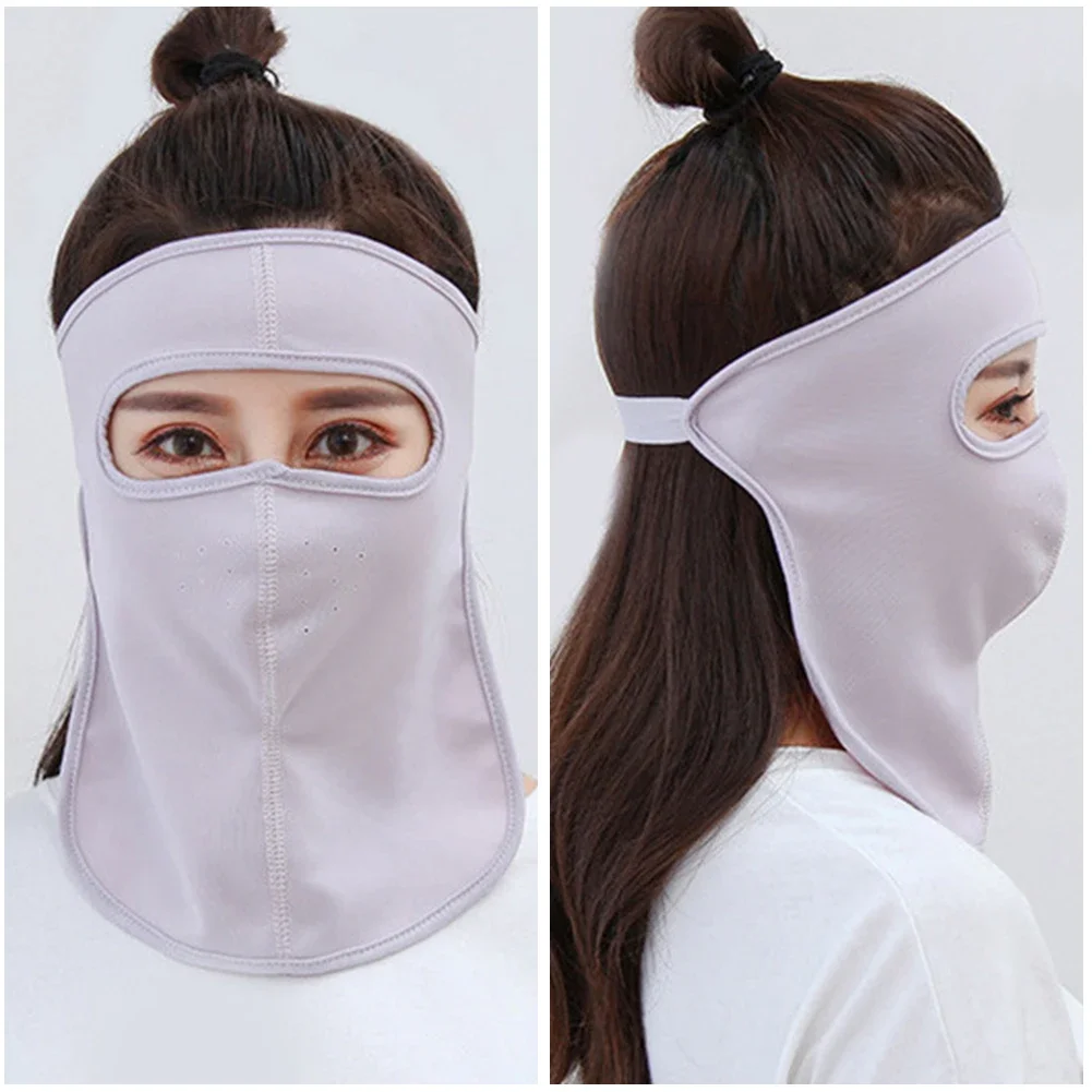 Face Mask Women Multifunctional Scarf Neck Protection Warm Print Anti-dust Reusable Mouth Face Cover Full Face Ice Silk Sunscreen