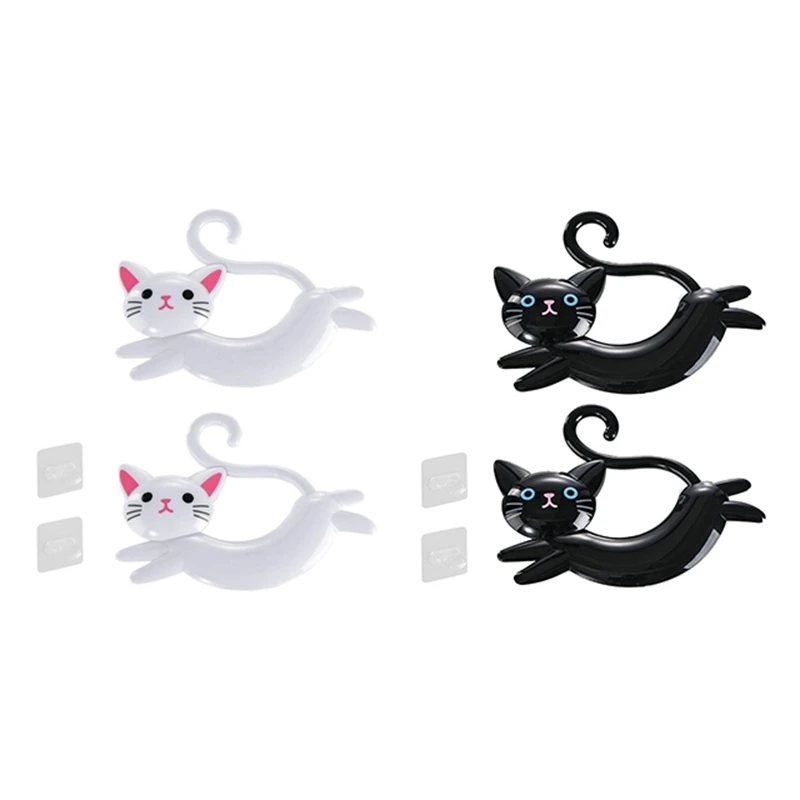 The Newwall-Mounted Cat-Shaped Towel Bar, Punch-Free Cute Towel Rack, Cartoon Rack Behind The Door