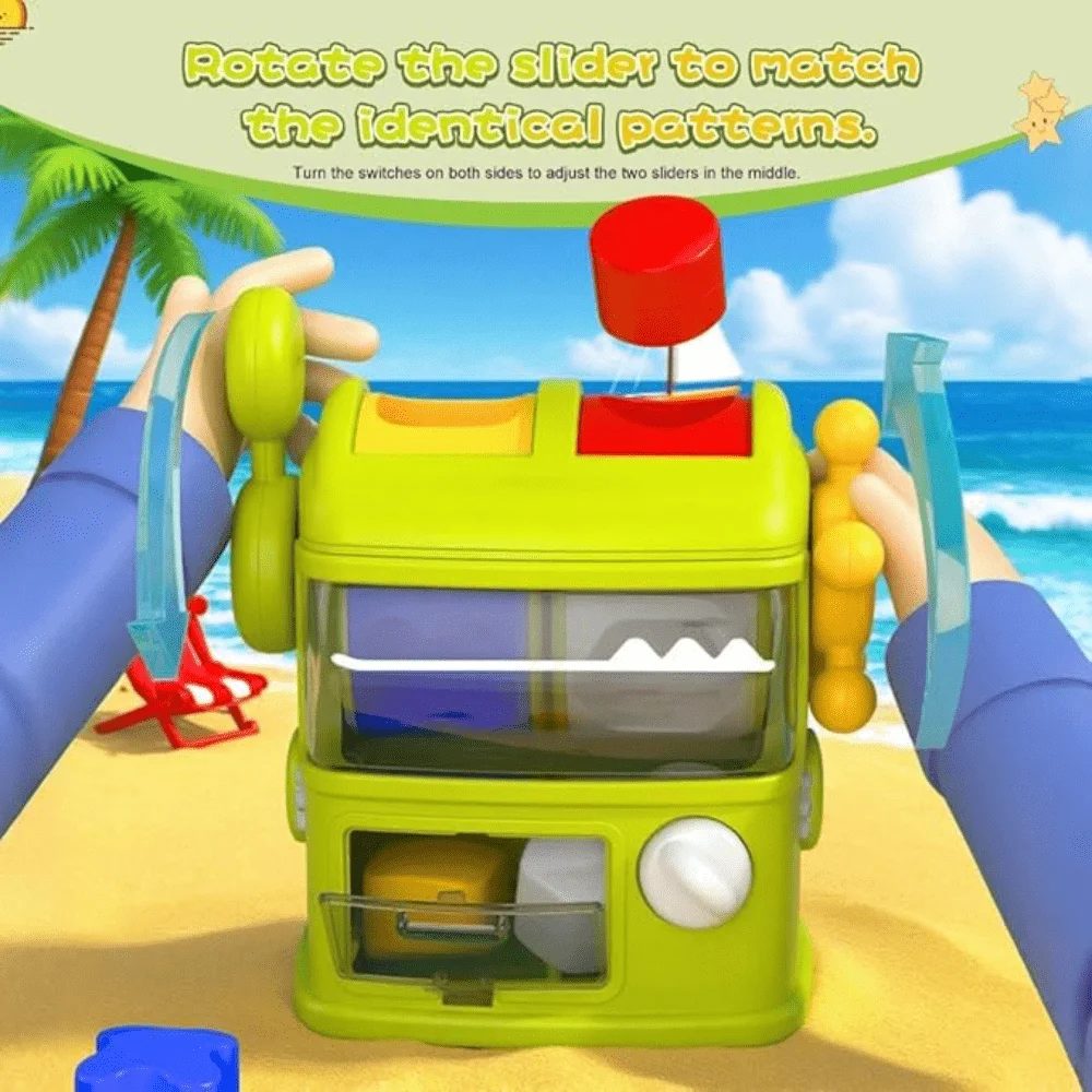 Children's Colour And Shape Sorting Building Blocks Sensory Toy_voghion.com