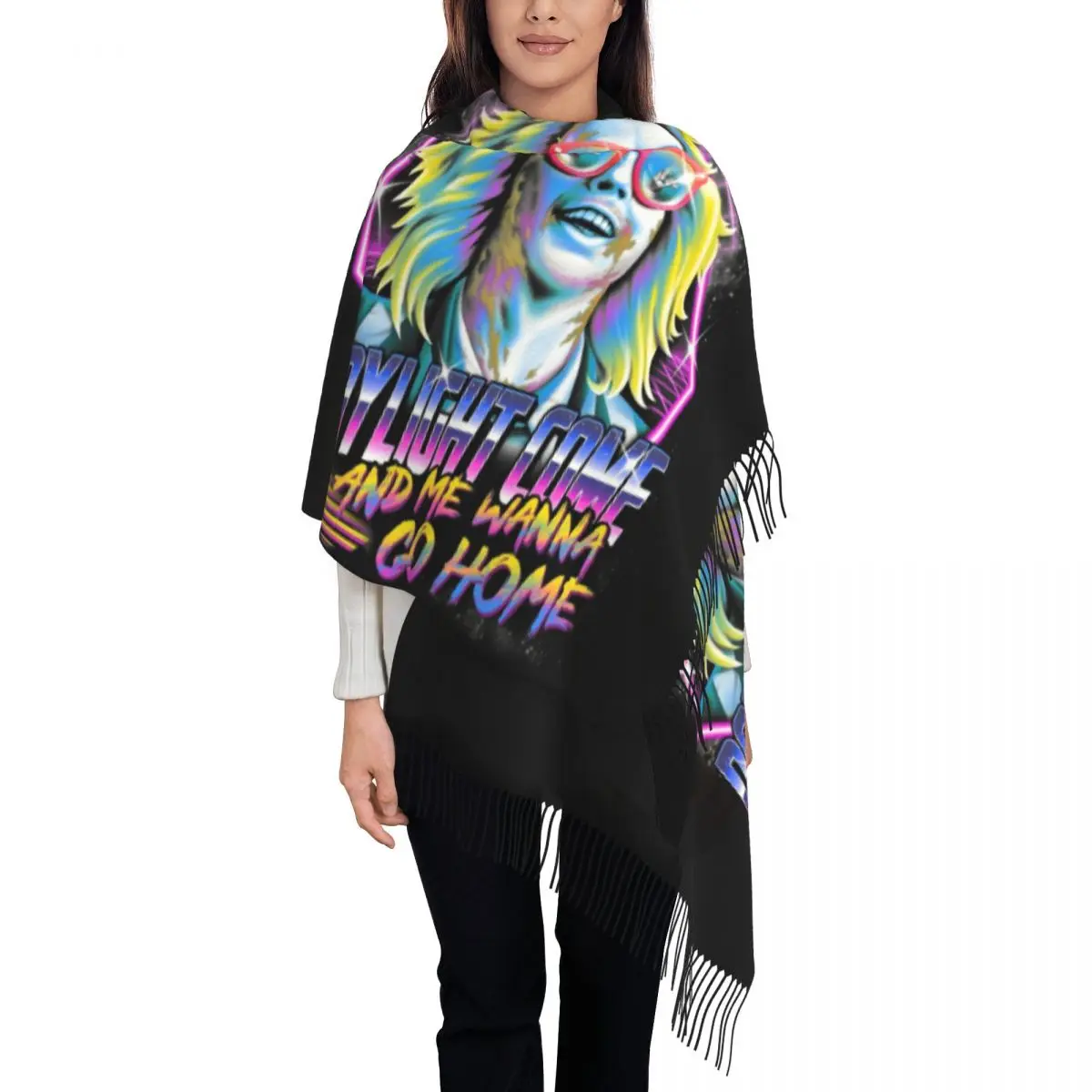 Customized Printed It's Showtime Halloween Movie Scarf Women Men Winter Warm Scarves Film Tim