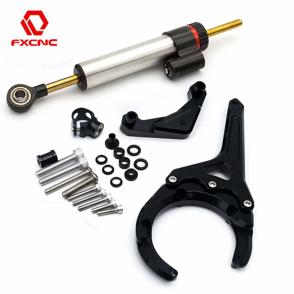 Steering Damper Stabilizer Bracket Support Kit For Suzuki GSXS GSXS