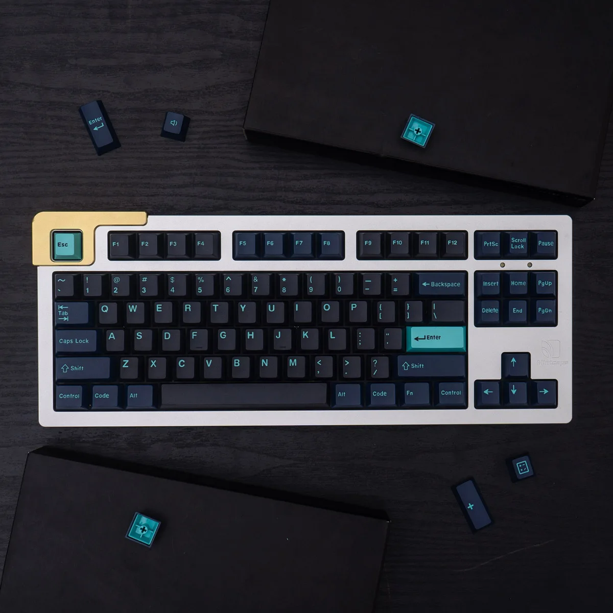DoubleShot173KeysCherryProfileKeycapGMKHammerheadKeycaps