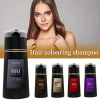Nova teinture des cheveux 3-en-1 soin des cheveux shampooing naturel rapide cheveux blancs teints noir teinture des cheveux commodité durable hommes femmes soins des cheveux 1